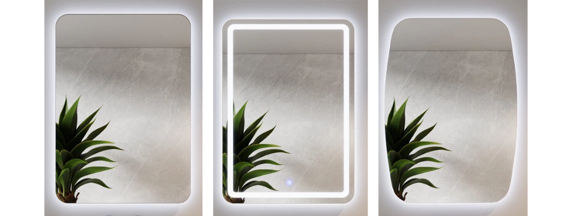 Lustro Zaokrąglone Rogi LED Lustro Zaokrąglone Rogi LED