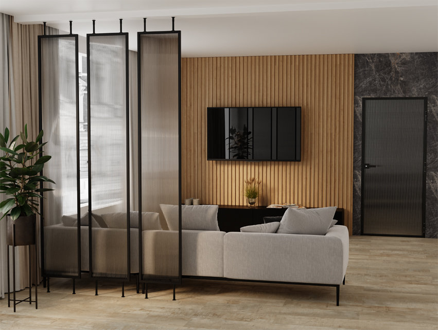 Parawan Ścianka Działowa Szklana - dekoracja i funkcjonalność