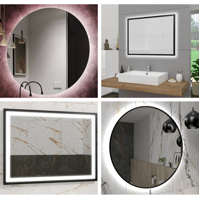 Lustra podświetlane LED do eleganckiej łazienki i przestrzeni w domu