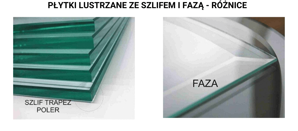 Płytki lustrzane z fazą albo szlifem – jaka jest różnica?