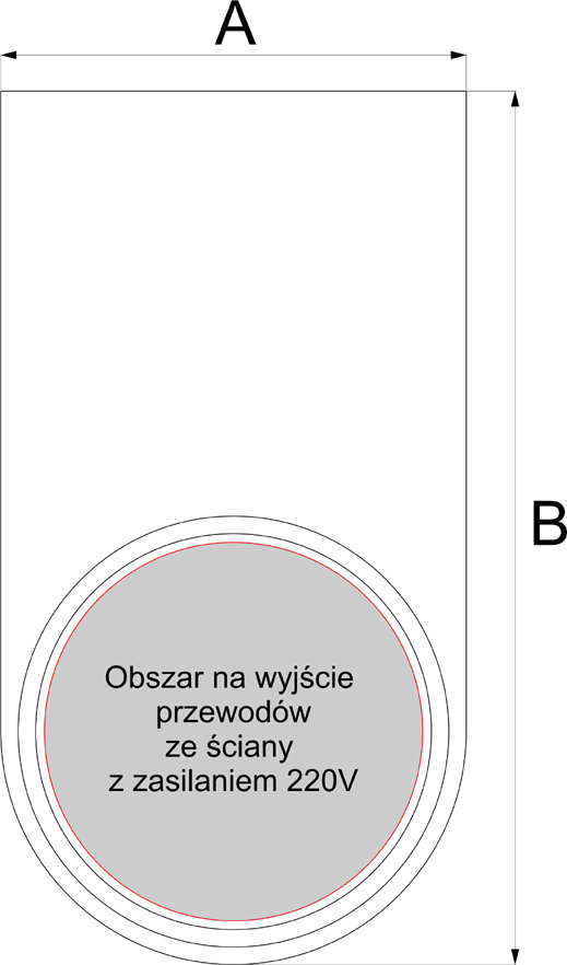 Alexa 70 cm wymiar B