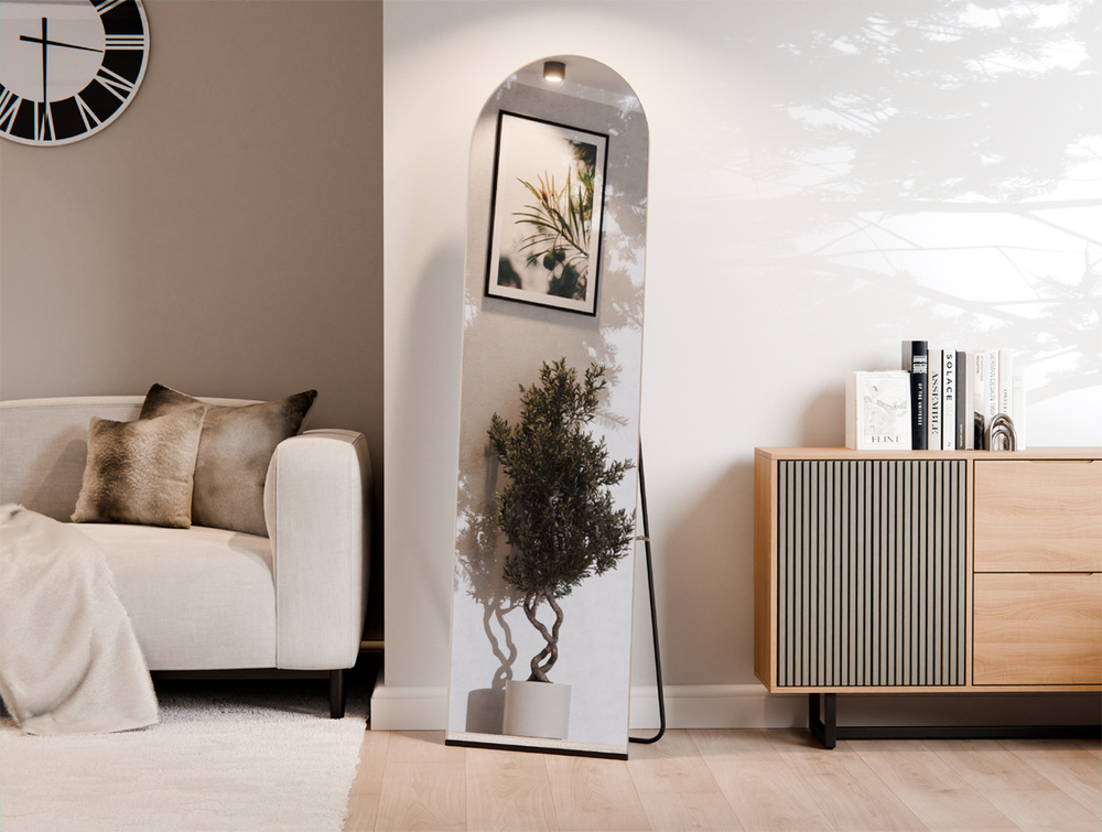 LUSTRO PÓŁOWALNE STOJĄCE SZLIF 60X170 CM BASIA