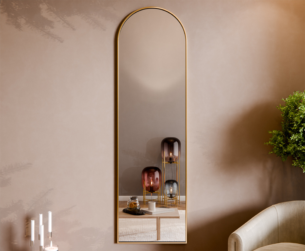 Gold Betty Aluminium gerahmter Portalspiegel