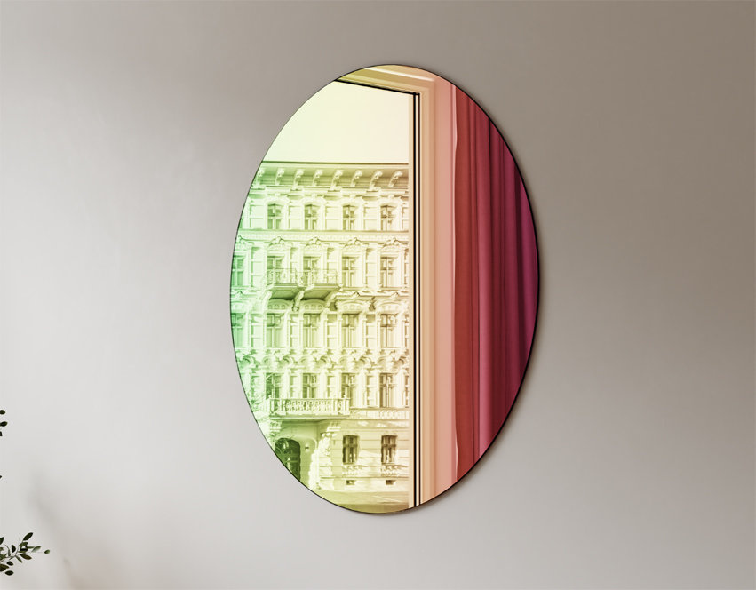 RUNDER SPIEGEL 40 REGENBOGEN