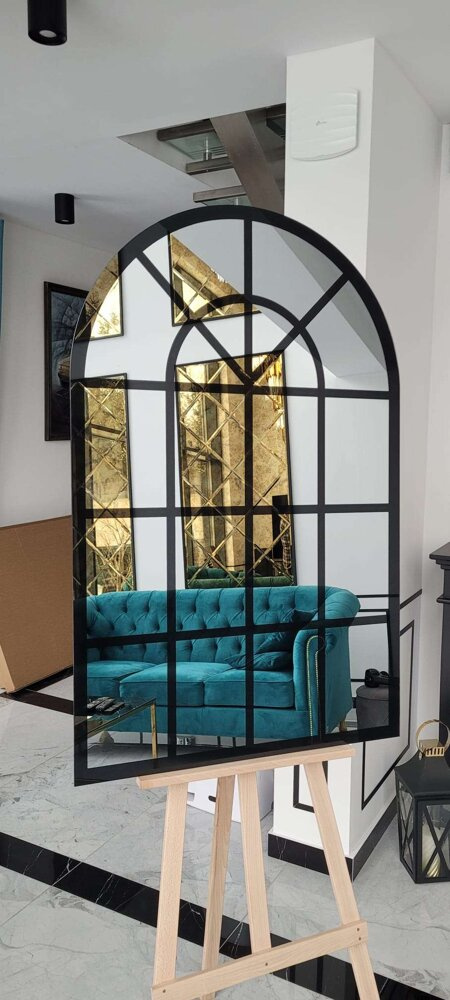 Halb-ovaler Wandspiegel Kapelle 110x70 Sofia 20