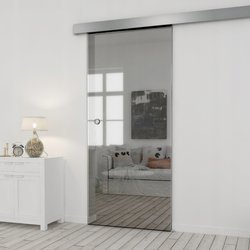 Glasschiebetür 75 CLEAR SILVER