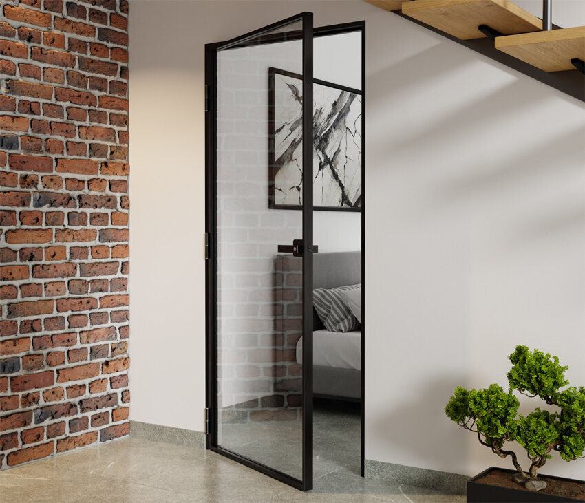 Drzwi Aluminiowe Slim Loft Komplet z Ościeżnica