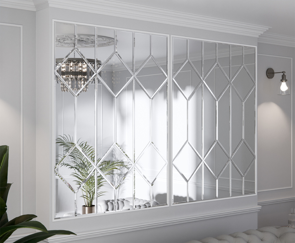 PANEL LUSTRZANY FAZOWANY GLAMOUR 127X170CM 4 MM LORENZO