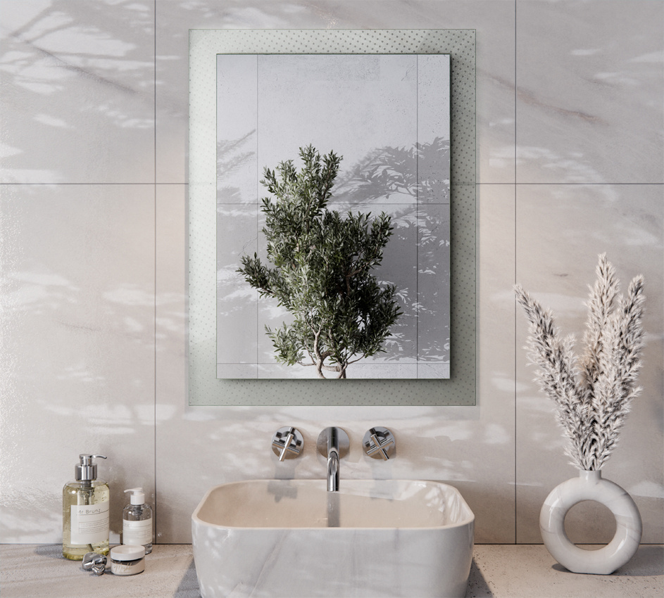 Lustro 60 x 80 cm Szkło Master Care Przejrzyste MARCO