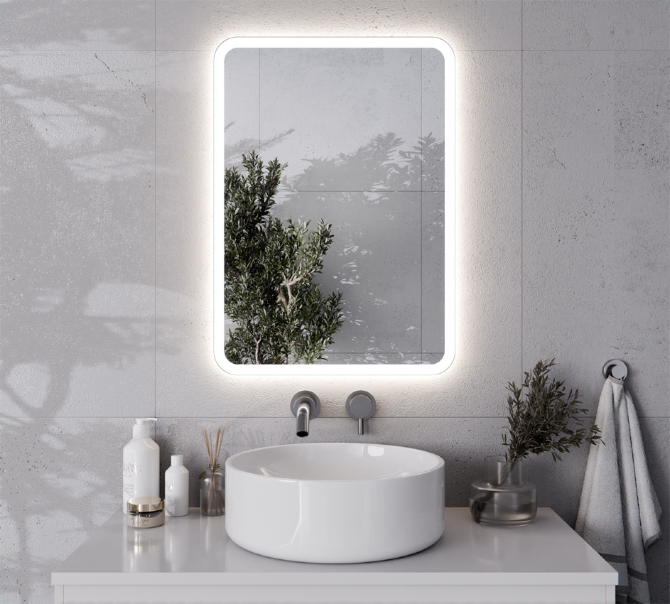 SPIEGEL ABGERUNDETE ECKEN SANDGESTRAHLT GEFÜHRT OSKAR