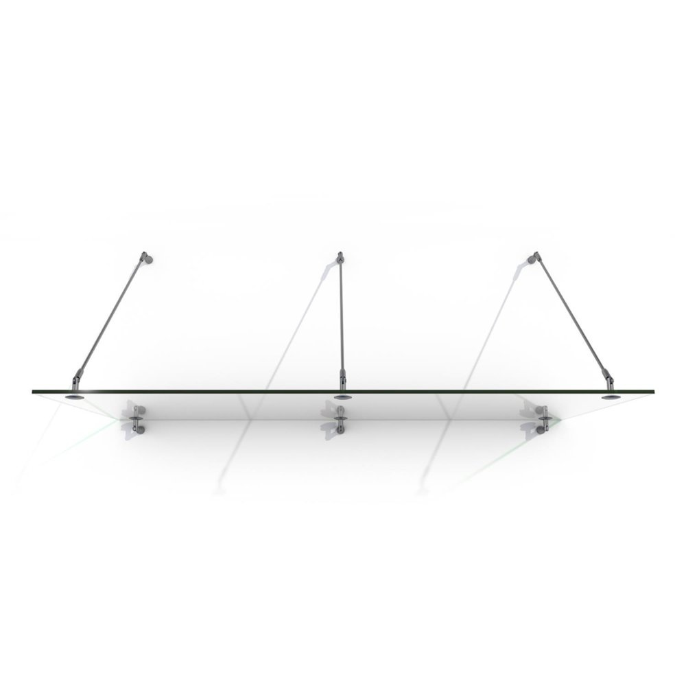 Daszek Szklany Zadaszenie Nad Drzwi 200X90 INOX