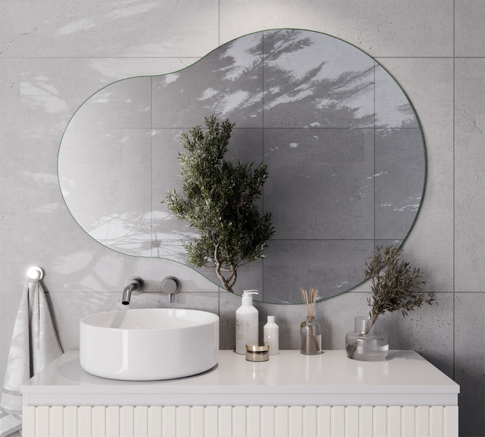 Lustro Okrągłe Nieregularny Kształt DOROTA