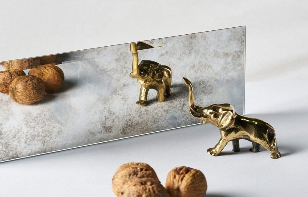 Płytka Lustrzana - 10X20 Faza Lustro Antyczne KG1 Srebrny